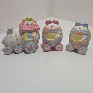 Colorful Train Carriage Set for Easter